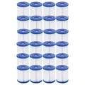 Produktbild: 24x Filter Kartusche Bestway Ersatzfilter Pool Schwimmbecken Filterpatrone Gr.1
