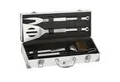 Produktbild: Goods+Gadgets Grillbesteck-Set Edelstahl Profi Grillbesteck-Set Grill-Koffer, (5 tlg), BBQ Besteck Grillkoffer Zubehör