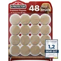 Produktbild: X-Protector Filzgleiter 48 Stück 25 mm - Prämie Möbelgleiter Beige - Dicker Filz Selbstklebend - Bodenschoner für Stühle - Große Menge an Filzgleiter Selbstklebend - Schützen Sie Ihre Holzfußböden!