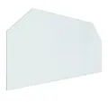 Produktbild: vidaXL Glas Kaminofen Glasplatte Sechseck 120x60 cm, 1-tlg., Tempered Glas