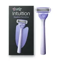 Produktbild: Wilkinson Sword Intuition Quattro Sensitive Skin Rasierer für Damen, Damenrasiergriff mit 1 Ersatzklinge