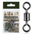 Produktbild: Zite Fishing Tönnchenwirbel Set 20 STK - Angelwirbel als Schnurverbinder mit hoher Tragkraft – Verbindungswirbel Hauptschnur & Vorfach (6# 30 kg)