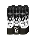 Produktbild: Rexona Invisible Deodorant Antitranspirant für Herren Black&White 200 ml - 6er-Pack