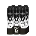Produktbild: Invisible Deodorant Antitranspirant für Herren BlackWhite 200 ml - 6er-Pack