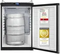 Produktbild: Exquisit Bierkühler BK160-HE-300G | 163 Liter | für 10-50L Fässer | LED-Temperaturanzeige | auf Rollen | Inox-Edelstahl, G (Spektrum A bis G)