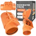 Produktbild: Rückstauklappe dn 315 PVC Abwasser Rückstauventil Rückstauverschluss Rückschlagklappe mit Verriegelbarer Rattenschutz für Abwasserrohr Abfluss