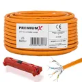 Produktbild: PremiumX 25m CAT 7 Netzwerkkabel LAN Ethernet Patchkabel Datenkabel Verlegekabel