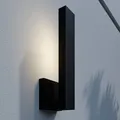 Produktbild: Lindby LED Wandleuchte außen 'Isadore' (spritzwassergeschützt (Modern) in Schwar