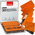 Produktbild: Gauder Magnetschilder ME-120x70, orange, 120 x 70 mm, für Handbeschriftung, 30 Stück