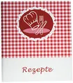 Produktbild: Rezeptringbuch Kochmütze (Kochbuch zum Selberschreiben, A5, 4-Ring) rot-weiß
