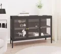 Produktbild: vidaXL Sideboard Anthrazit 105x35x70 cm Stahl und Glas