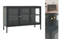 Produktbild: Sideboard Anthrazit 105x35x70 Cm Stahl Und Glas