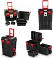 Produktbild: Kistenberg Werkzeugkoffer Werkzeugkasten Werkzeugtrolley Organizer + Rollen KHVW