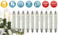 Produktbild: Ersatz Kerze Lichterkette Birne Weihnachten Winter Deko 10er Set 8 V 3 W E10