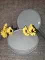 Produktbild: 4x blomus Pilar Speiseteller, Mirage Grey, Keramik, H 2 cm, Ø 27 cm, 63717