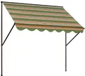 Produktbild: Angerer Klemmmarkise Exklusiv mit Handkurbel, Terrasse/Balkon, einfache Montage ohne Bohren, Made in Germany, hochwertiger Stoff, UV-beständig, höhenverstellbar, wasserabweisend, 200 cm Grün