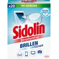 Produktbild: Henkel AG & Co. KGaA Sidolin Brillenputztücher Streifenfrei, Brillentücher aus 100% Naturfaser, 1 Packung = 20 Stück FTT2