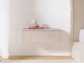 Produktbild: Beautysofa Nachttisch SOFT Hängend, Rillenfronten mit Push-to-Open (In der trendigen Farbe Kaschmir), Breite: 50 cm