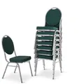 Produktbild: MACOShopde by MACO Möbel Raburg Stapelstuhl 8er Set David - stabil bis 150 kg in GRÜN, Gewerbequalität + stapelbar für: Konferenz, Seminar, Wartezimmer, Bankett, Behörde, Schule/Uni & Gastro/Hotel