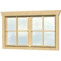 Produktbild: Skan Holz Doppelfenster BxH 2 x 57,5 x 70,5 cm für 28 mm Häuser