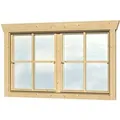 Produktbild: Skan Holz Doppelfenster BxH 2 x 57,5 x 70,5 cm für 28 mm Häuser