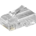 Produktbild: 10 Stk. Goobay RJ45-Stecker Flachkabel 50252