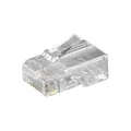 Produktbild: Goobay 50252 RJ45 Westernstecker für Flachkabel, 8 polig - zum Crimpen an Telefonflachkabel, ungeschirmte Version