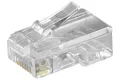 Produktbild: Goobay RJ45-Westernstecker für Flachkabel, 8 polig - zum Crimpen an Telefonflach