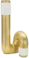 Produktbild: Mauro Ferretti Vase Bann Groß 15,3x13x30,5 cm gold weiß