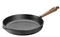 Produktbild: Skeppshult Schmorpfanne Griff aus Walnuss Holz, Gusseisen (1-tlg), unbeschichtetes Gusseisen, Ø 28 cm, Induktion