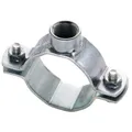 Produktbild: 2 Stück - schwere Rohrschellen Zoll ohne Dämmung Größe 133-140 mm x 1/2 Zoll