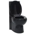Produktbild: vidaXL Tiefspül-WC, Toilette für Ecke Keramik Schwarz