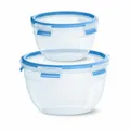 Produktbild: Emsa CLIP & CLOSE Frischhaltedosen Set 2-tlg. 1.1 L 2.6 L Frischhaltedose Rund
