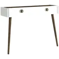 Produktbild: moebel17 Konsolentisch, Weiß, Walnuss, Holzwerkstoff, Holz Optik, 1 Schubladen, Rechteckig, 120x90x35 cm, Wohnzimmer, Wohnzimmertische, Konsolentische