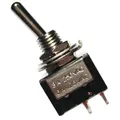 Produktbild: 5 x Miniatur-Kipp-Schalter MTS-201 schwarz 2-polig