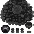 Produktbild: Wachs-Siegel-Perlen, ANBOSE 500 Stück Achteckige Siegel-Wachs-Perlen für Stempel (Black)
