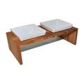 Produktbild: REPLUS Futterstation Meshidai True - Doppelnapf - XS Futternapf Hundenapf Futter