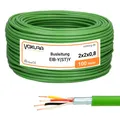 Produktbild: Busleitung EIB-BUS Y(ST)Y 2X2X0,8 100 Meter Ring Grün Kabel KNX EIB Buskabel