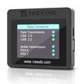 Produktbild: Treedix USB-Kabeltester, 2,4-Zoll-Farbdisplay USB-C-Kabeltester,USB-Tester un...