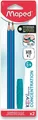 Produktbild: MAPED Graphitstift Kidy Learn Concentration 2 Stü ck+ 1 Stü ck Griffspitze