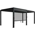 Produktbild: Juskys Pergola Lamellendach Tahiti 3 x 5,9 m inkl. 1x Seitenwand 3 m Anthrazit