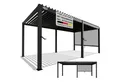 Produktbild: Juskys Terrassendach Tahiti, BxT: 300x590 cm, Lamellendach, Pergola für Garten, inkl. Seitenwand 3m