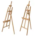 Produktbild: Paintersisters Staffelei Malta, Keilrahmen bis 110 cm Höhe, Akademie Mal- und Präsentationsstaffelei vom Künstler-Fachhandel aus Buchenholz FSC®, Holzstaffelei