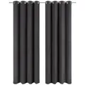 Produktbild: Blumtal Verdunklungsvorhänge, Anthrazit, Kunststoff, Rechteckig, 140x245 cm, Oeko-Tex® Standard 100, Wohntextilien, Gardinen & Vorhänge, Verdunkelungsvorhänge