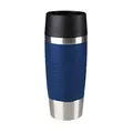 Produktbild: Emsa Travel Mug Classic Thermobecher 360 ml, Kaffeebecher to go thermo hält 4h heiß/8h kalt, auslaufsicher, Isolierbecher mit Quick-Press-Verschluss, 360°-Trinköffnung, blau, 513357
