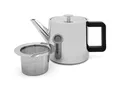 Produktbild: Bredemeijer kleine glänzende Teekanne 1.1 Liter doppelwandig & Filter - Kanne aus Edelstahl im norwegischen Design - für länger heißen Teegenuss