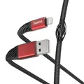 Produktbild: 201538 Extreme Stecker Lightning auf USB A 1,5 m  (Schwarz, Rot)