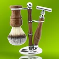 Produktbild: Jag Rasierset Holz 3-teilig, nachhaltig, Männer Rasur, hochwertig & elegant