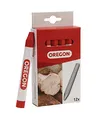 Produktbild: Oregon Multi Surface Marking Crayon, Professionelle 6-Seitige Kreidemarker, Schreiben auf Holz, Metall, Stein, Beton, Fliesen, Keramik, Kunststoff, Glas & Mehr, 12er-Pack, Rot (295361)
