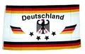 Produktbild: Fahne/Flagge Deutschland Fußball 4 Sterne weiß 90 x 150 cm